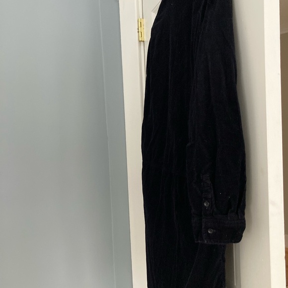 Zara | Black Corduroy Long Coat - Picture 7 of 8